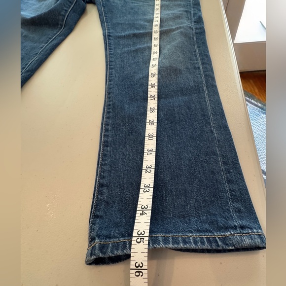 6397 Button Fly Jeans Women’s Size 29  Medium Wash Distressed - Picture 10 of 15